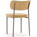 Cadeira Decorativa Sala De Jantar Melina Base Arena L02 Couríssimo Fendi - Lyam Decor
