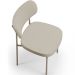 Cadeira Decorativa Sala De Jantar Melina Base Arena L02 Linho Bege - Lyam Decor