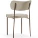 Cadeira Decorativa Sala De Jantar Melina Base Arena L02 Linho Bege - Lyam Decor