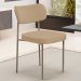 Cadeira Decorativa Sala De Jantar Melina Base Arena L02 Linho Bege Escuro - Lyam Decor