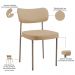 Cadeira Decorativa Sala De Jantar Melina Base Arena L02 Linho Bege Escuro - Lyam Decor
