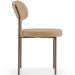 Cadeira Decorativa Sala De Jantar Melina Base Arena L02 Linho Bege Escuro - Lyam Decor