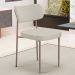 Cadeira Decorativa Sala De Jantar Melina Base Arena L02 Linho Champagne - Lyam Decor
