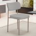 Cadeira Decorativa Sala De Jantar Melina Base Arena L02 Linho Cinza - Lyam Decor