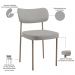 Cadeira Decorativa Sala De Jantar Melina Base Arena L02 Linho Cinza - Lyam Decor
