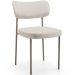 Cadeira Decorativa Sala De Jantar Melina Base Arena L02 Linho Cru - Lyam Decor