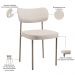 Cadeira Decorativa Sala De Jantar Melina Base Arena L02 Linho Cru - Lyam Decor