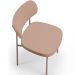 Cadeira Decorativa Sala De Jantar Melina Base Arena L02 Linho Rosê - Lyam Decor