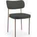 Cadeira Decorativa Sala De Jantar Melina Base Arena L02 Linho Verde Musgo - Lyam Decor
