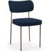 Cadeira Decorativa Sala De Jantar Melina Base Arena L02 Suede Azul Marinho - Lyam Decor