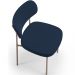 Cadeira Decorativa Sala De Jantar Melina Base Arena L02 Suede Azul Marinho - Lyam Decor