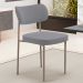 Cadeira Decorativa Sala De Jantar Melina Base Arena L02 Suede Cinza - Lyam Decor