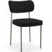 Cadeira Decorativa Sala De Jantar Melina Base Arena L02 Suede Rosê - Lyam Decor