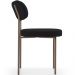 Cadeira Decorativa Sala De Jantar Melina Base Arena L02 Suede Rosê - Lyam Decor