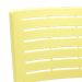 Cadeira Empilhável Fixa Escritório Multiuso Base Preta Kimi P03 Amarelo - Lyam Decor