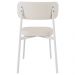 Cadeira Estofada Para Sala de Jantar Astrid Branco C01 Linho Palha - Lyam Decor