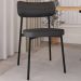 Cadeira Estofada Para Sala de Jantar Astrid Preto C01 Linho Preto - Lyam Decor