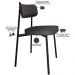 Cadeira Estofada Para Sala de Jantar Astrid Preto C01 Linho Preto - Lyam Decor