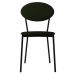 Cadeira Estofada Para Sala de Jantar Azuri Preto C01 Linho Verde Musgo - Lyam Decor