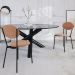Cadeira Estofada Para Sala de Jantar Azuri Preto C01 Veludo Bege - Lyam Decor