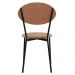 Cadeira Estofada Para Sala de Jantar Azuri Preto C01 Veludo Bege - Lyam Decor