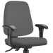 Cadeira Giratória Job L02 Diretor Executiva Crepe Cinza - Lyam Decor