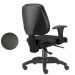 Cadeira Giratória Job L02 Executiva Ergonômica Escritório Couro Sintético Preto - Lyam Decor