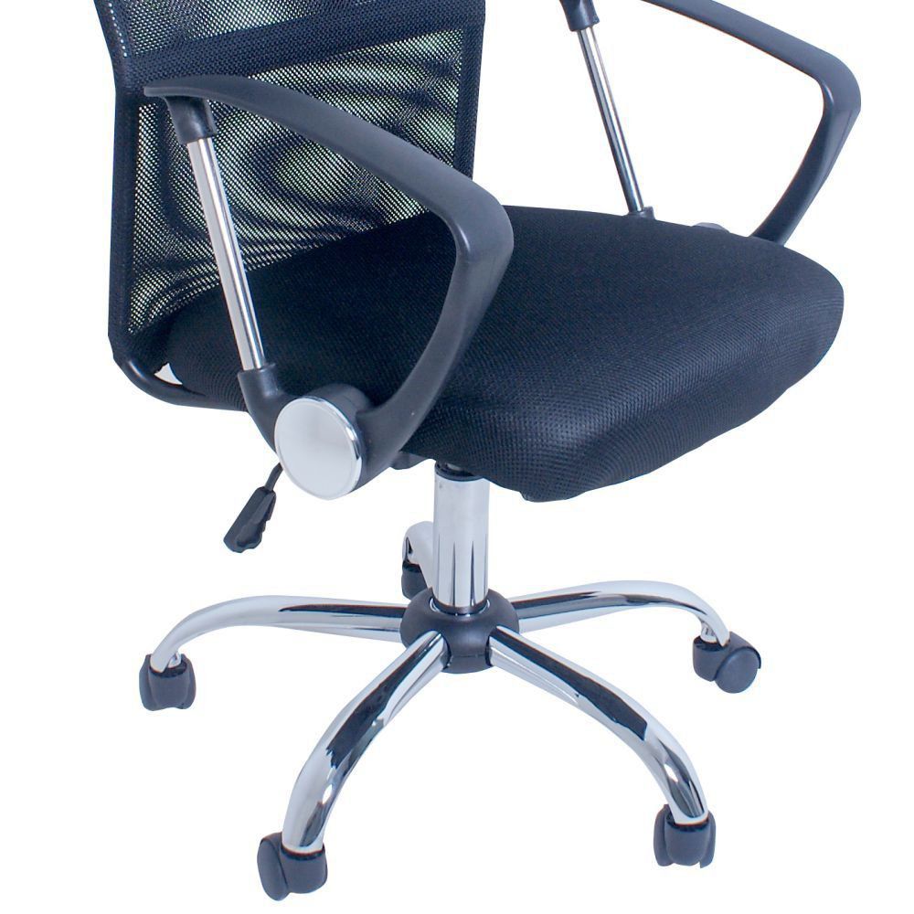 Cadeira Giratória Para Escritório Excellence Office F03 Preto - Lyam Decor