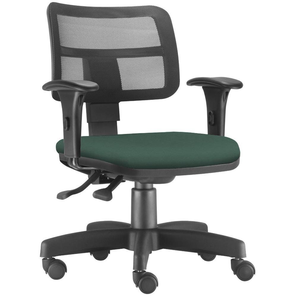 Cadeira Giratória Zip L02 Executiva Ergonômica Escritório Crepe Verde Musgo - Lyam Decor