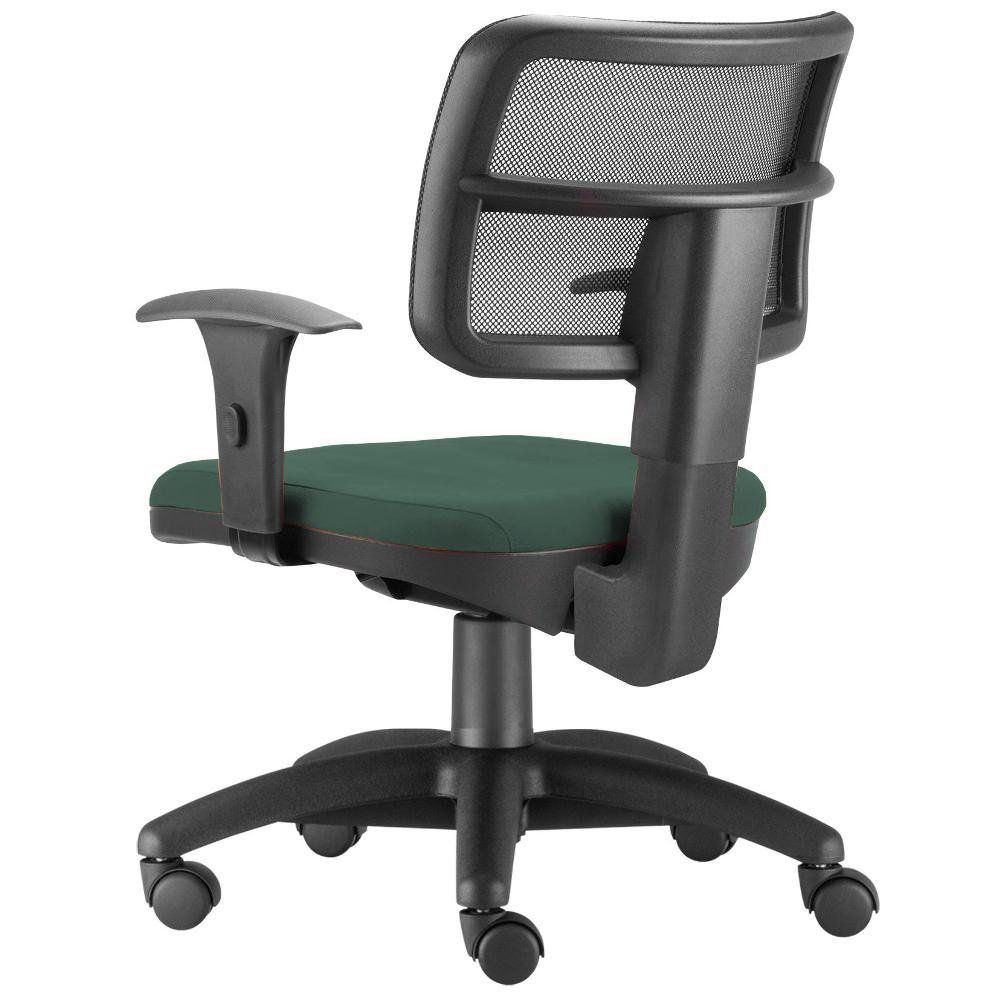 Cadeira Giratória Zip L02 Executiva Ergonômica Escritório Crepe Verde Musgo - Lyam Decor