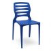 Cadeira Para Cozinha Área Gourmet Jardim Empilhável Larsen P03 Azul - Lyam Decor