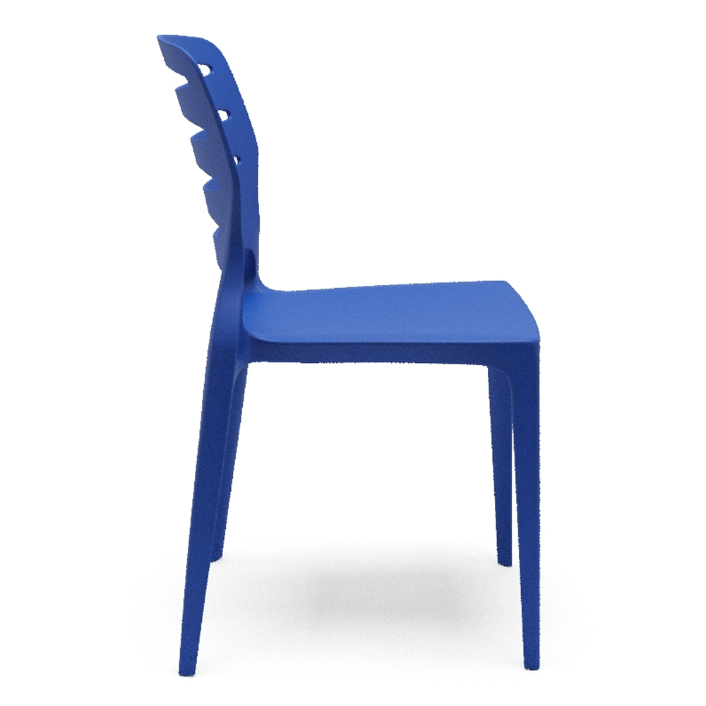 Cadeira Para Cozinha Área Gourmet Jardim Empilhável Larsen P03 Azul - Lyam Decor