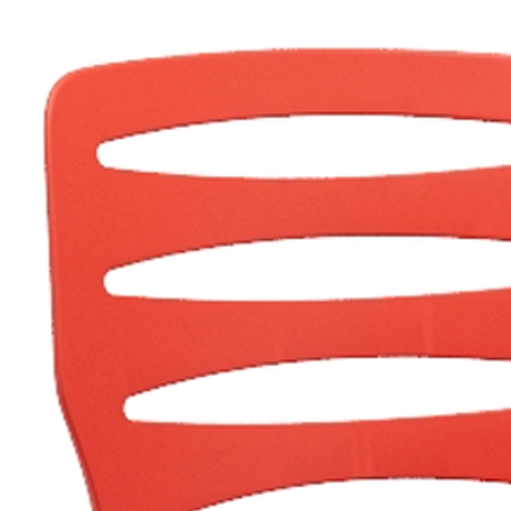 Cadeira Para Cozinha Área Gourmet Jardim Empilhável Larsen P03 Vermelho - Lyam Decor