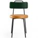 Cadeira Para Cozinha Sala De Jantar Barcelona L02 Facto Verde Musgo Couríssimo Whisky - Lyam Decor