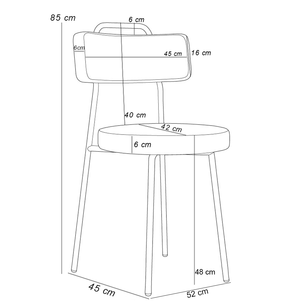 Cadeira Para Cozinha Sala De Jantar Barcelona L02 Facto Verde Musgo Couríssimo Whisky - Lyam Decor