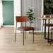 Cadeira Para Cozinha Sala De Jantar Melina L02 Couríssimo Camel Couríssimo Marrom - Lyam Decor