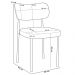 Cadeira Para Cozinha Sala De Jantar Melina L02 Couríssimo Camel Couríssimo Marrom - Lyam Decor