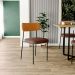 Cadeira Para Cozinha Sala De Jantar Melina L02 Couríssimo Whisky Couríssimo Marrom - Lyam Decor