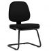 Cadeira Para Escritório Job L02 Fixa Crepe Preto - Lyam Decor