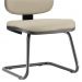 Cadeira Para Escritório Job L02 Fixa Suede Bege - Lyam Decor