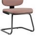 Cadeira Para Escritório Job L02 Fixa Suede Rosê - Lyam Decor