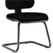 Cadeira Para Escritório Sky L02 Fixa Crepe Preto - Lyam Decor
