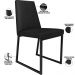 Cadeira Para Sala De Jantar Base Aço Industrial Preto Dafne L02 Couríssimo Preto - Lyam Decor