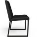 Cadeira Para Sala De Jantar Base Aço Industrial Preto Dafne L02 Couríssimo Preto - Lyam Decor