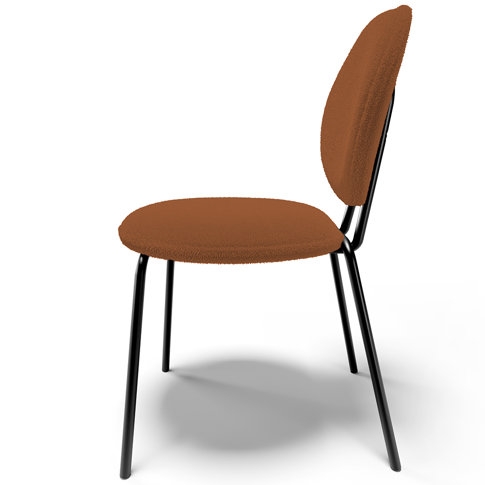 Cadeira Para Sala de Jantar Cozinha Évora L02 Bouclê Terracota - Lyam