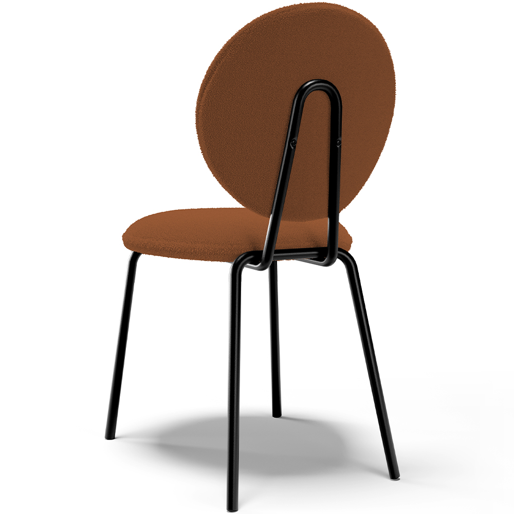 Cadeira Para Sala de Jantar Cozinha Évora L02 Bouclê Terracota - Lyam
