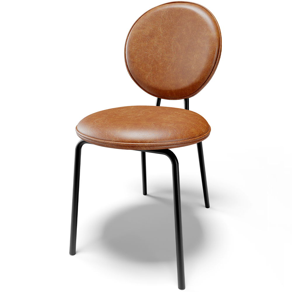 Cadeira Para Sala de Jantar Cozinha Évora L02 Couríssimo Camel - Lyam