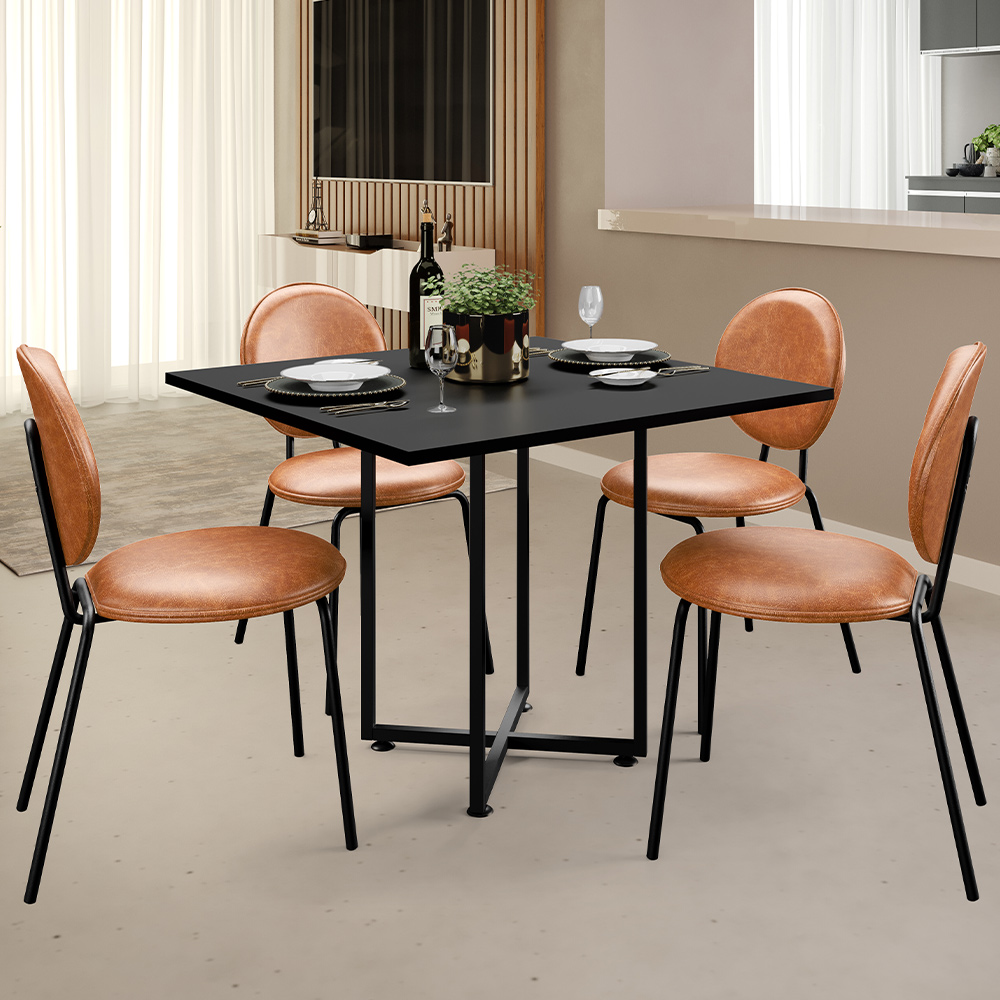 Cadeira Para Sala de Jantar Cozinha Évora L02 Couríssimo Camel - Lyam