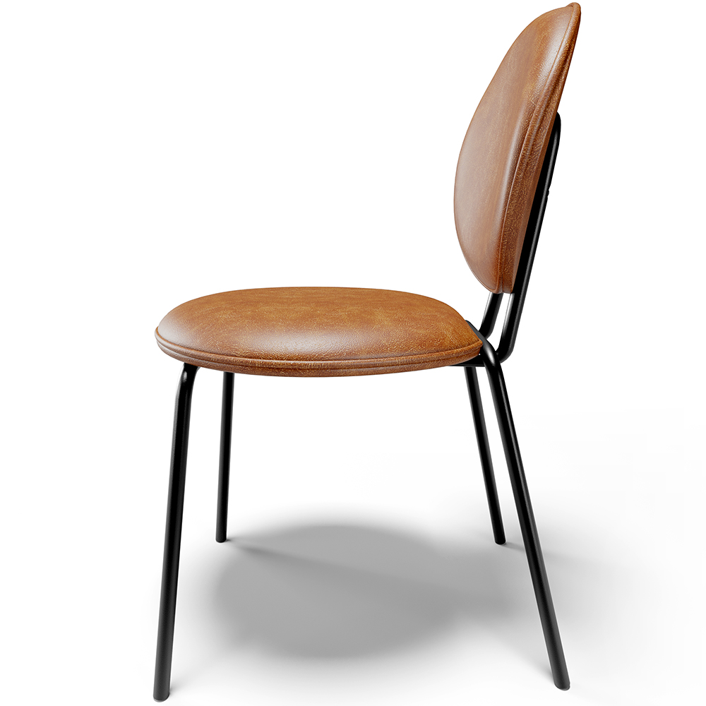 Cadeira Para Sala de Jantar Cozinha Évora L02 Couríssimo Camel - Lyam