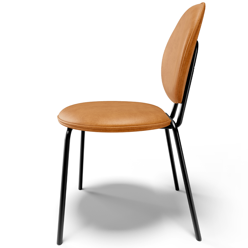 Cadeira Para Sala de Jantar Cozinha Évora L02 Couríssimo Whisky - Lyam